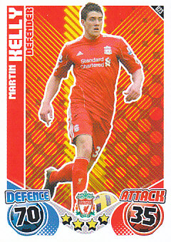 Martin Kelly Liverpool 2010/11 Topps Match Attax #U23